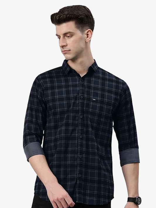 Black Classic Floral Printed Spread Collar Casual Shirt