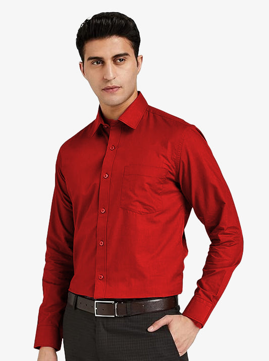 White Slim Fit Checked Casual Shirt