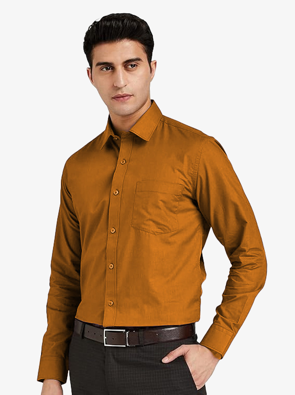 White Slim Fit Checked Casual Shirt