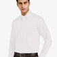 White Slim Fit Checked Casual Shirt